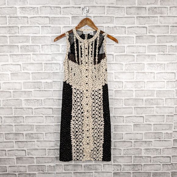 Beguile By Byron Lars Women's Lasercut sheath pencil Dress size 0 - Picture 6 of 11